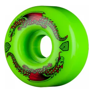 Powell Peralta DF Green Dragon 52mm 93a Skateboard Wheels - Green