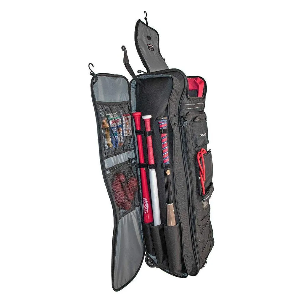 Powernet All Gear Transporter Rolling Baseball Equipment Bag for Coaches B007