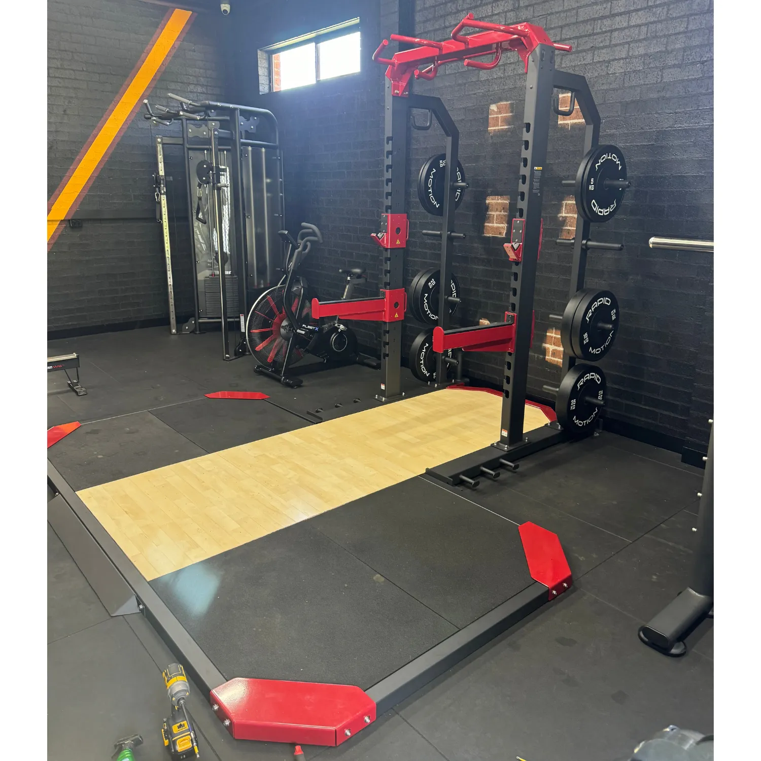 RMC Commercial Elite Half Rack   Weight Lifting Platform - VOLTZ Series
