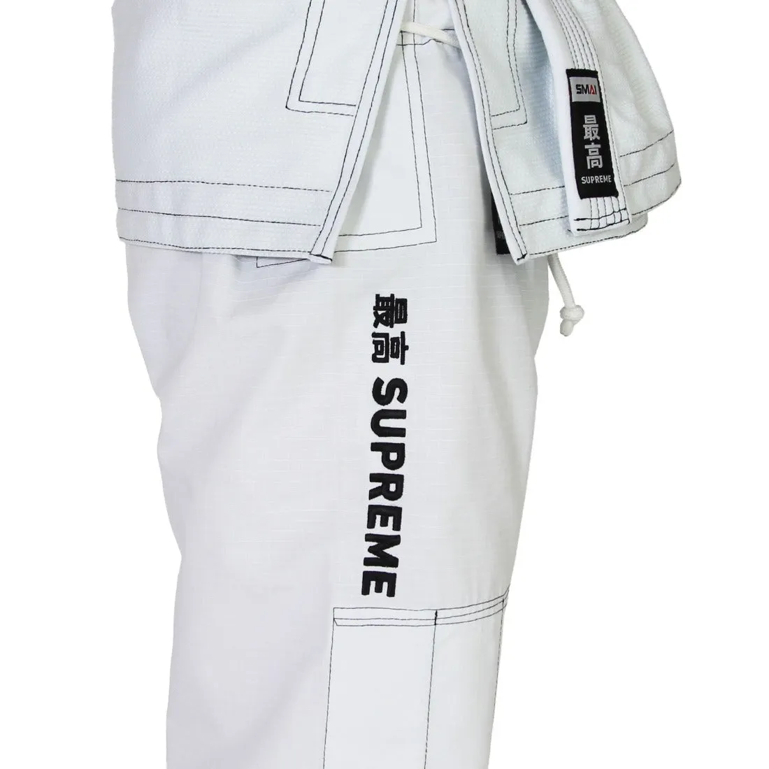 Supreme Brazilian Jiu Jitsu Uniform - White Smai