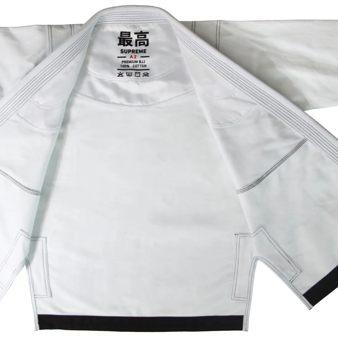 Supreme Brazilian Jiu Jitsu Uniform - White Smai