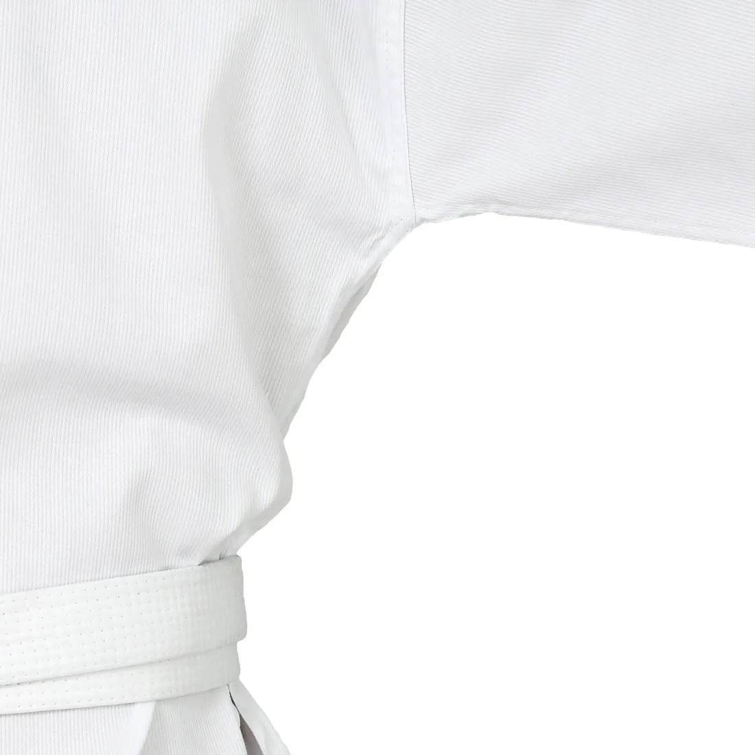 Taekwondo Uniform Classic - 8oz Ribbed Student Dobok (White V-Neck) Smai
