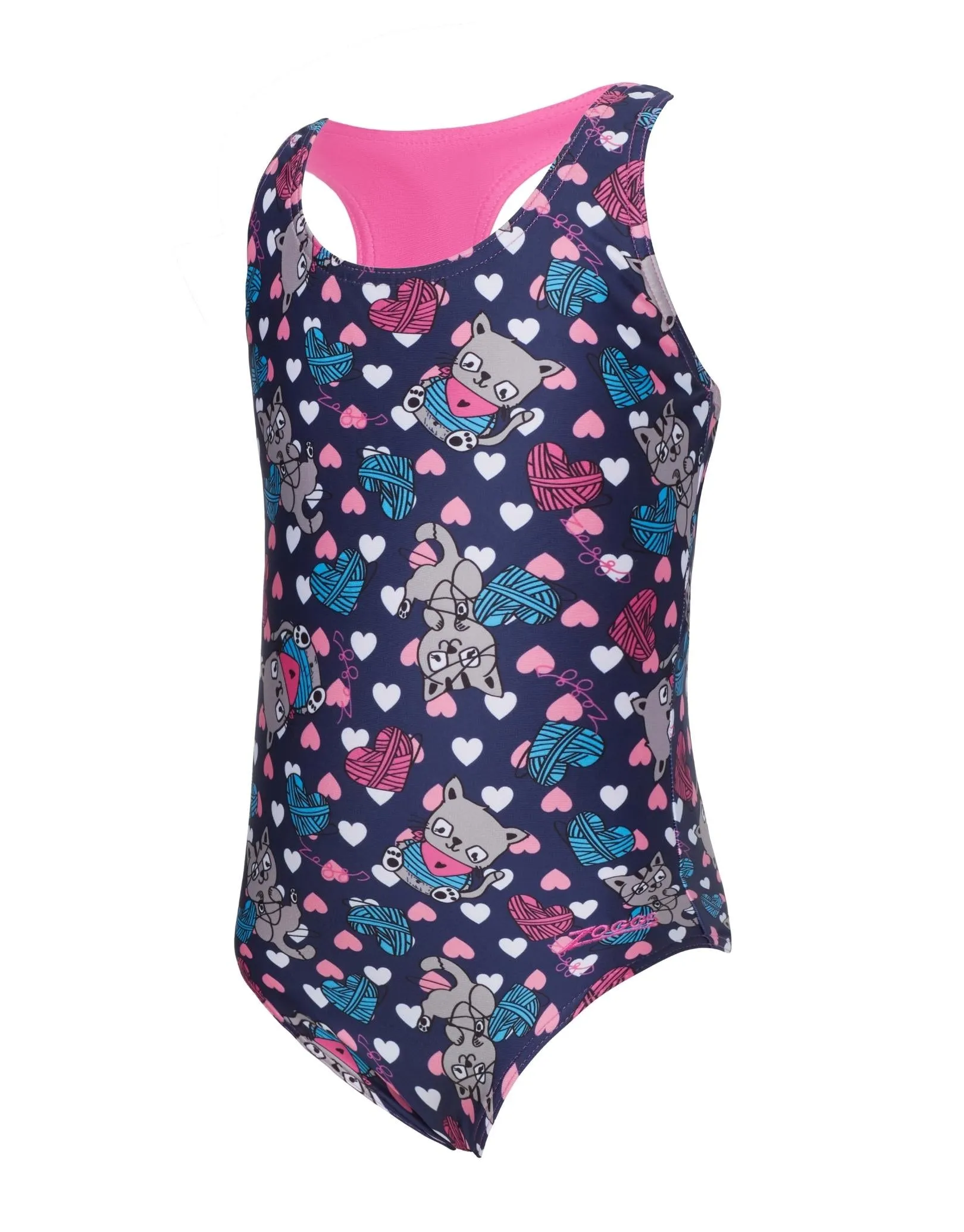 Tots Girls Kitty Actionback Swimsuit