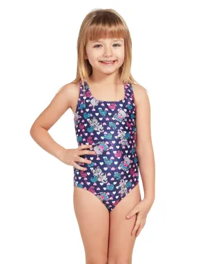 Tots Girls Kitty Actionback Swimsuit