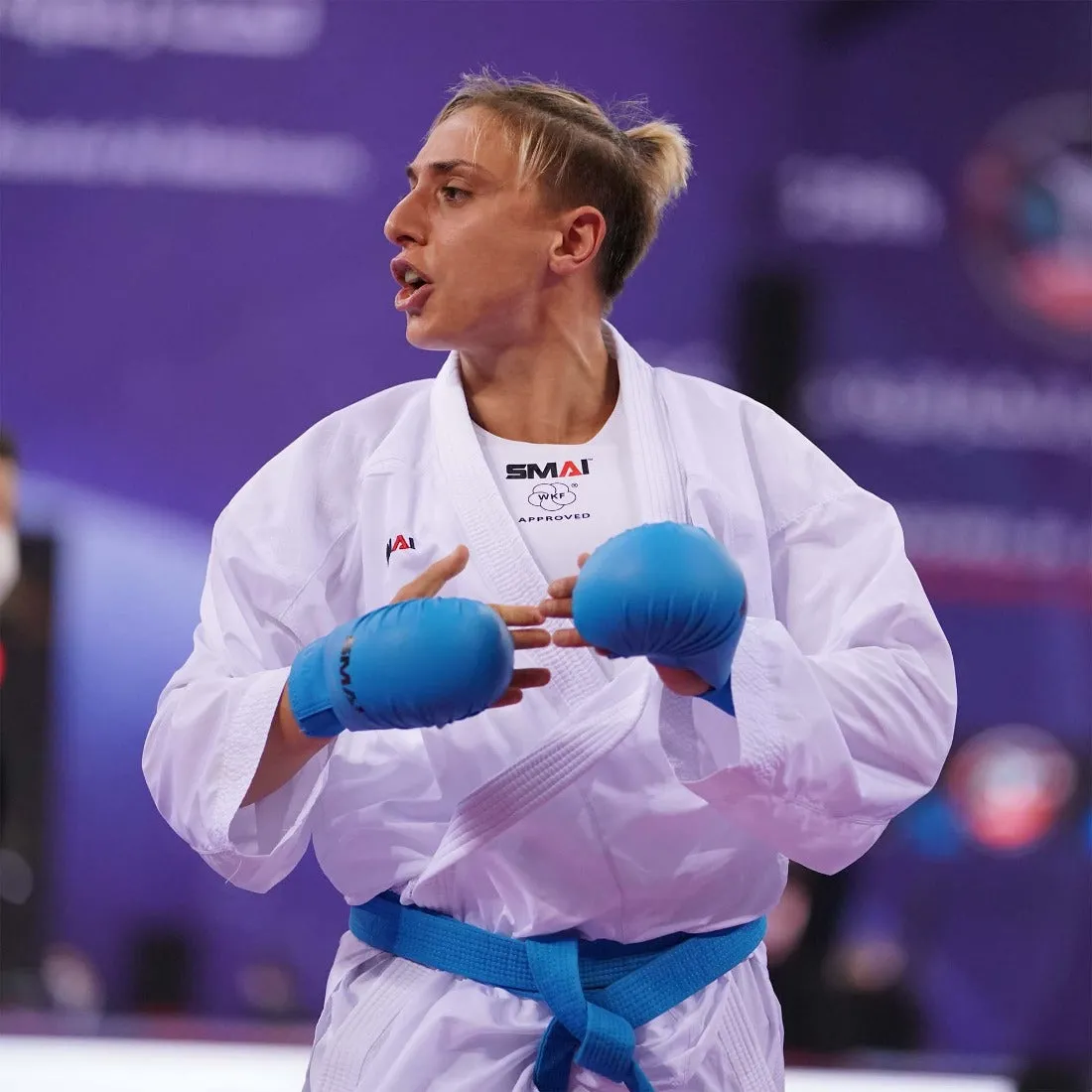WKF Approved Female Body Guard with Breast Plate Smai