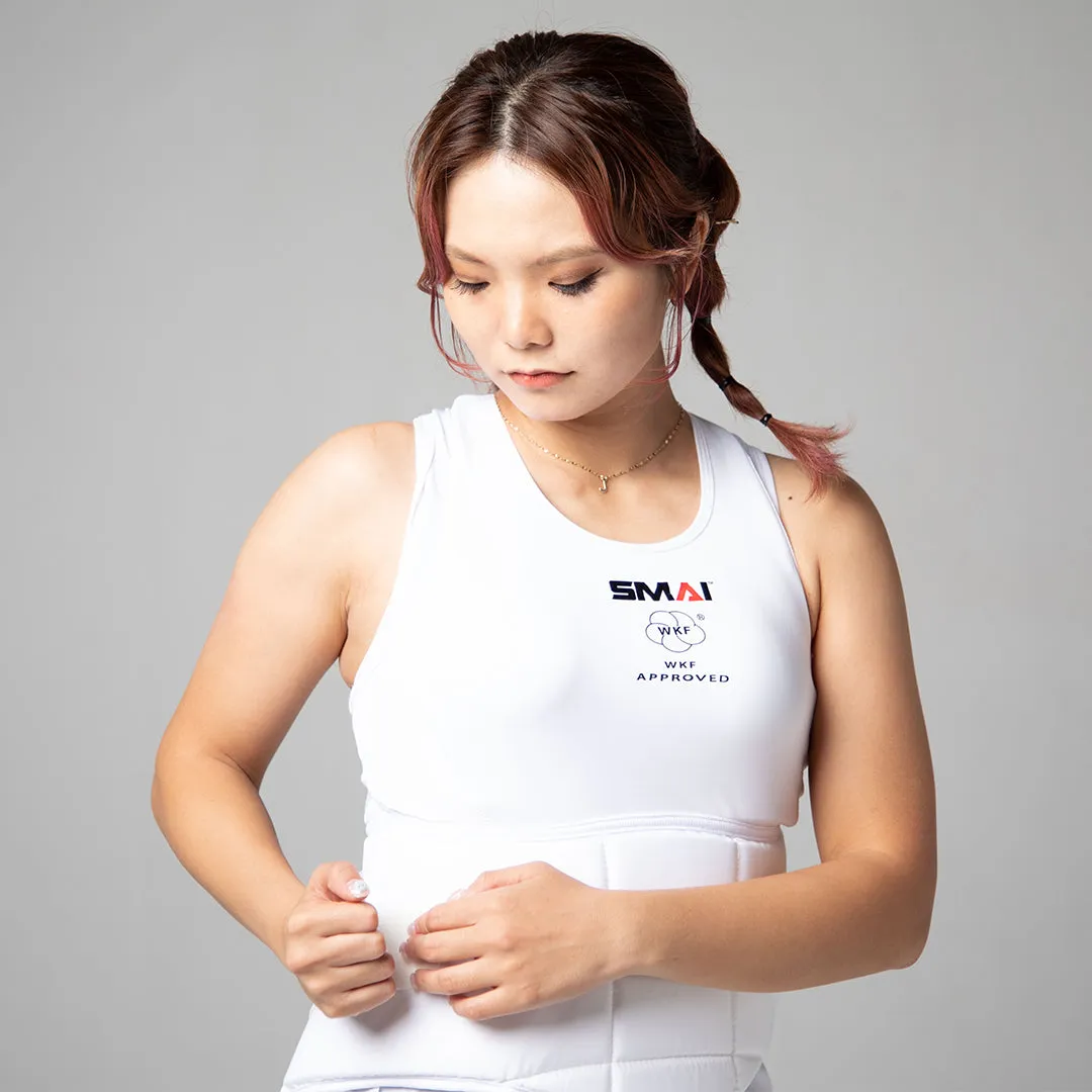 WKF Approved Female Body Guard with Breast Plate Smai