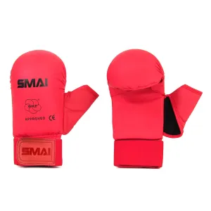 WKF Gloves with Thumb - Red Smai
