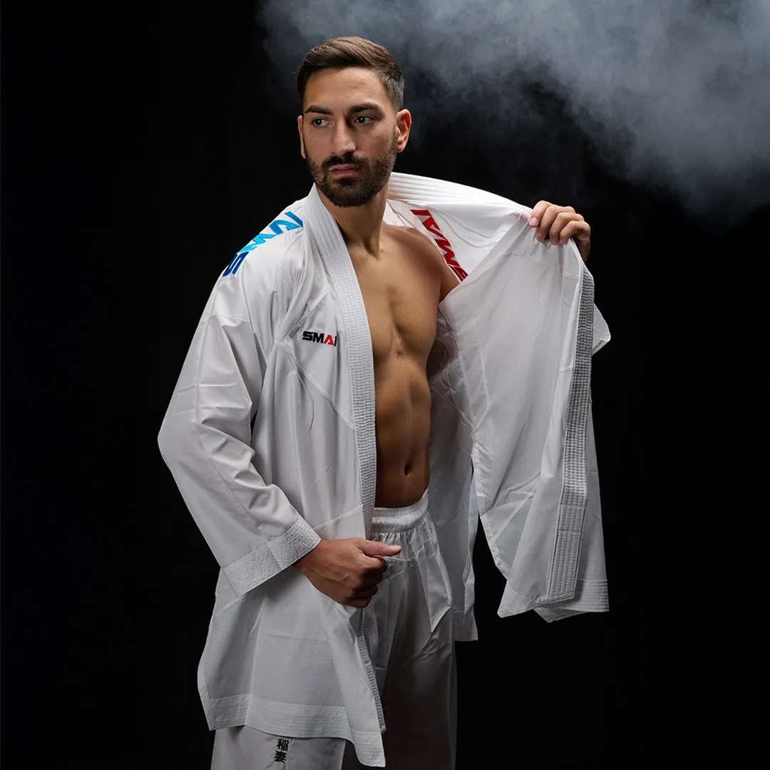 WKF Reversible Karate Uniform - 6oz Premium Kumite Gi - Inazuma RX Smai